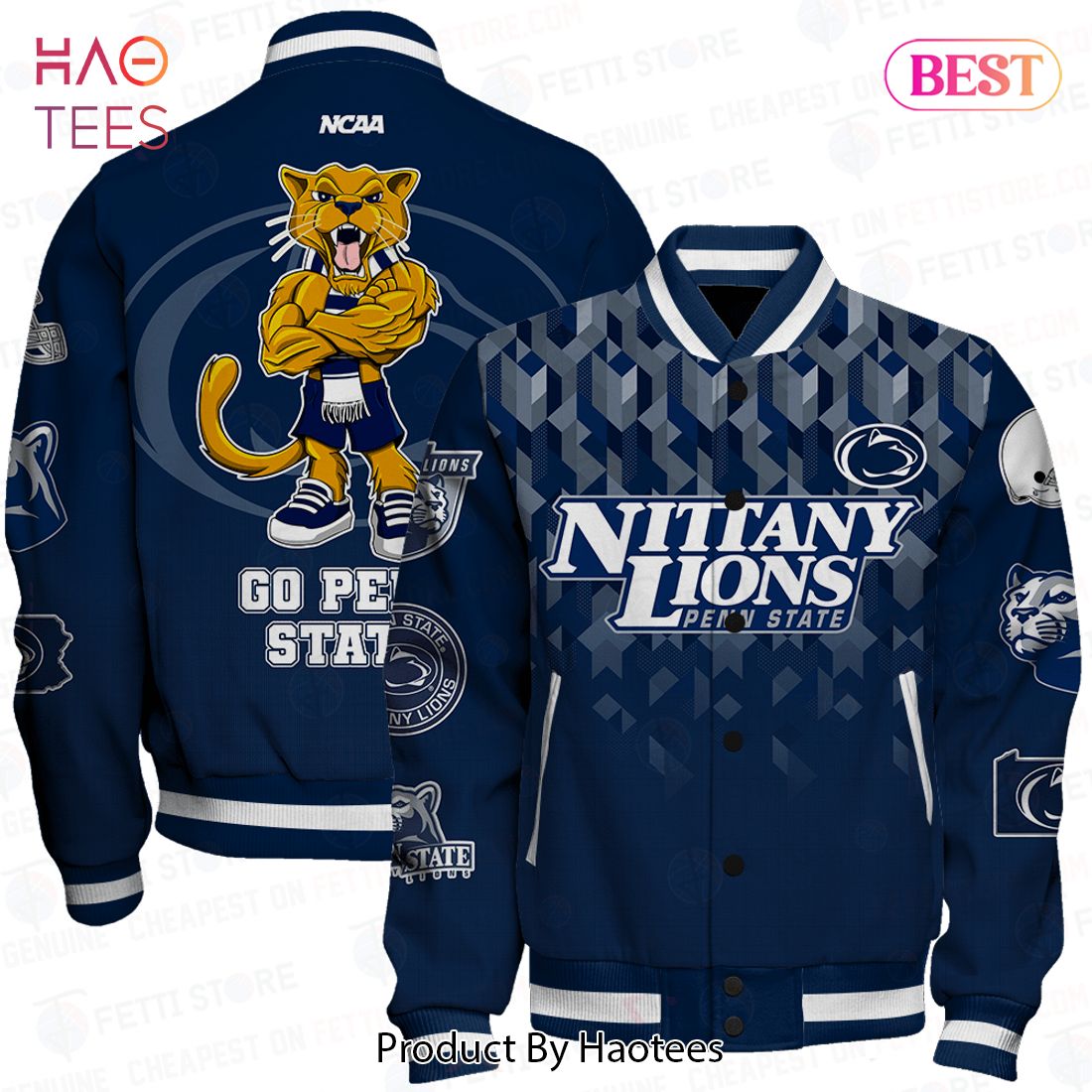 [BEST] Penn State Nittany Lions NCAA Division Football Varsity Jacket