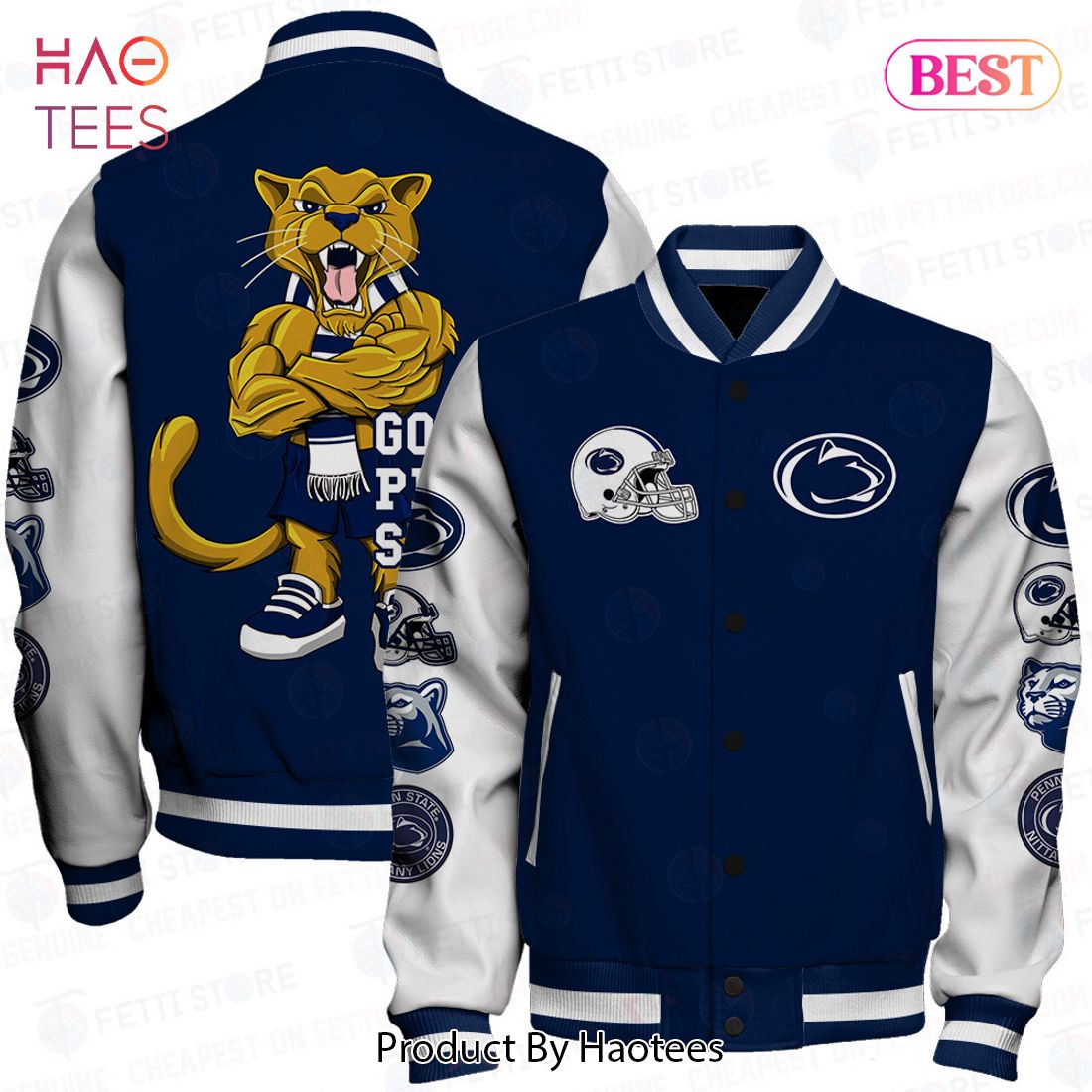 [BEST] Penn State Nittany Lions NCAA Football Varsity Jacket