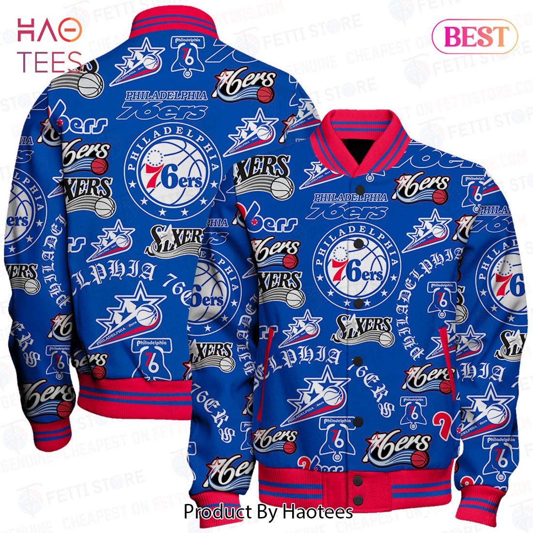 BEST Philadelphia 76ers National Basketball Association Varsity Jacket