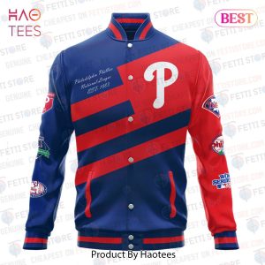 [BEST] Philadelphia Phillies American League Baseball Varsity Jacket