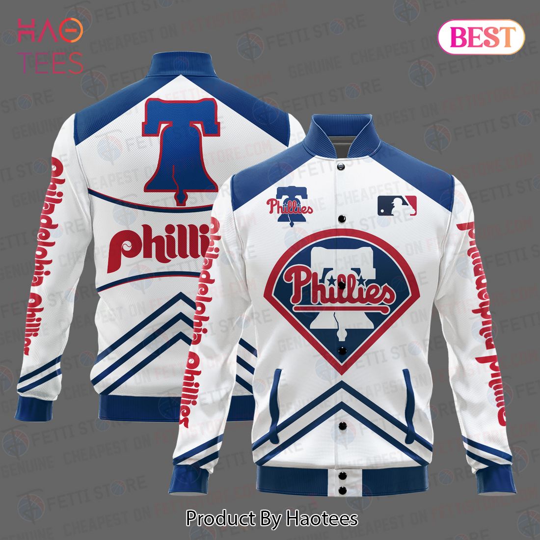 [BEST] Philadelphia Phillies Major League Baseball AOP Varsity Jacket