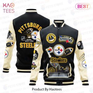 BEST Pittsburgh Steelers National Football League Pattern Varsity Jacket