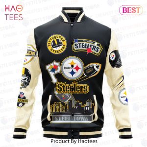 BEST Pittsburgh Steelers National Football League Pattern Varsity Jacket