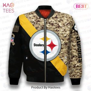 BEST Pittsburgh SteelersNational Football League AOP Bomber Jacket