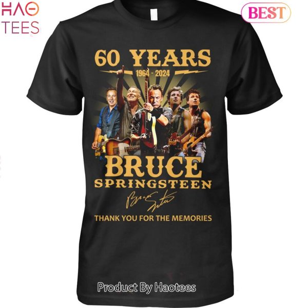 HOT 60 Years 1964-2024 Bruce Springsteen Thank You For The Memories Unisex T-Shirt