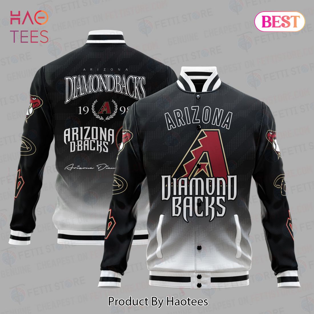 HOT Arizona Diamondbacks 1998 Best MLB Vintage Varsity Jacket