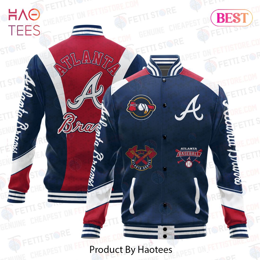 HOT Atlanta Braves American League Baseball Varsity Jacket