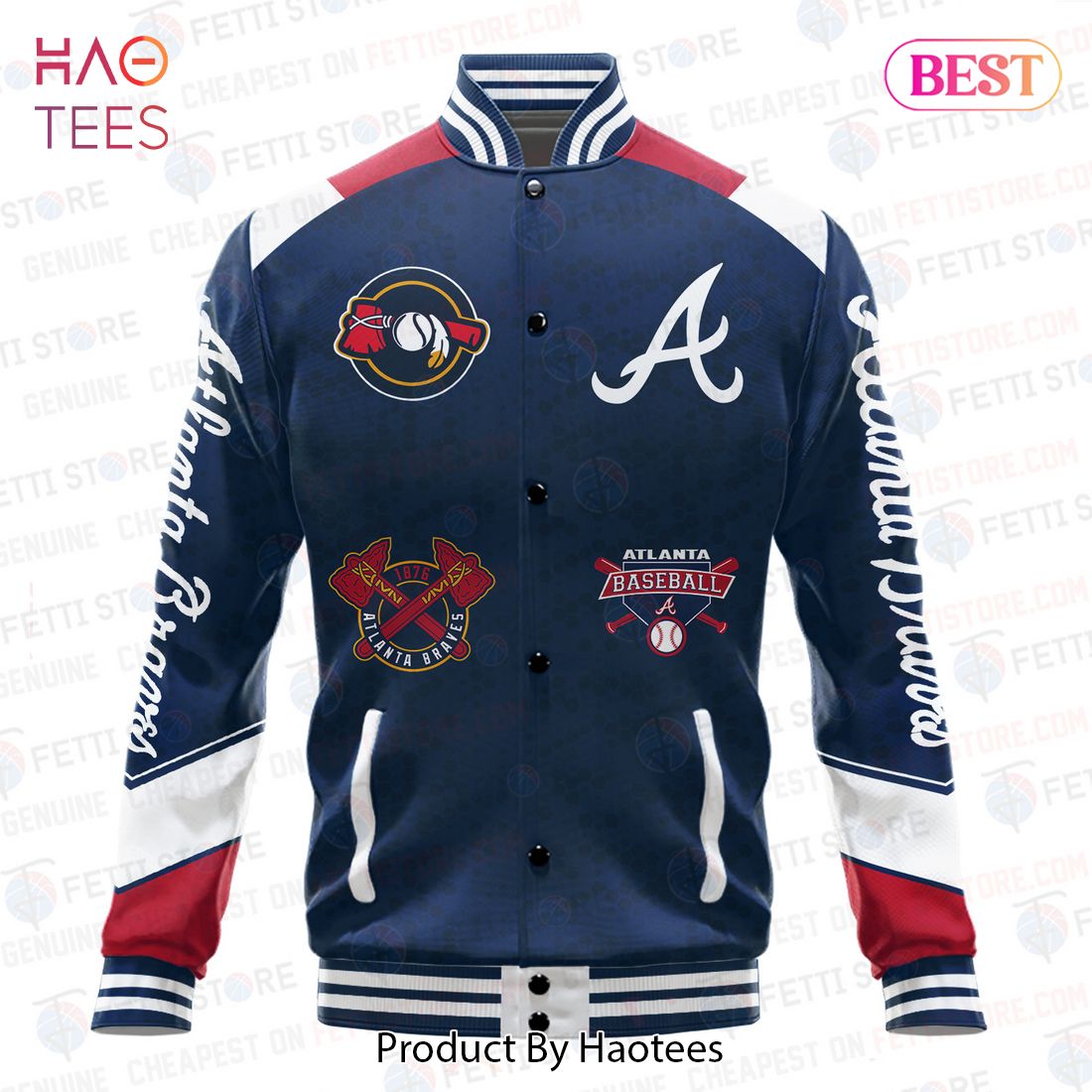 HOT Atlanta Braves American League Baseball Varsity Jacket HOT Atlanta Braves American League Baseball Varsity Jacket