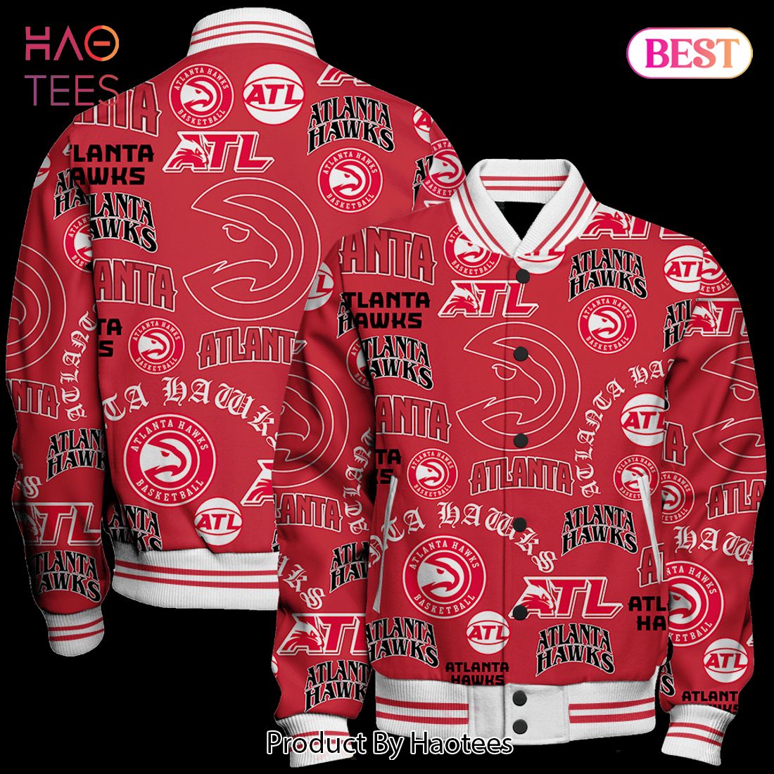 HOT Atlanta Hawks National Basketball Association Varsity Jacket