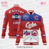 HOT Chicago Cubs Baseball White And Dark Blue Pattern Varsity Jacket