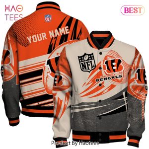 HOT Cincinnati Bengals National Football League Customized AOP Varsity Jacket