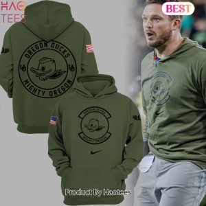 HOT Coach Dan Lanning Oregon Football Veterans Camo Oregon Ducks Hoodie