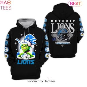 HOT Detroit Lions Christmas All Over Printed Clothes Hoodie