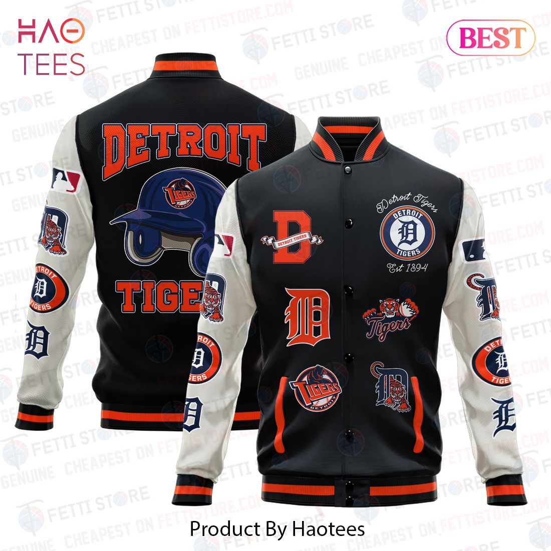 HOT Detroit Tigers Major League Baseball AOP Varsity Jacket