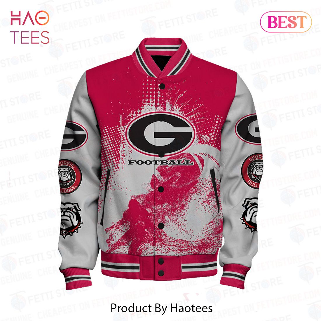 HOT Georgia Bulldogs NCAA Division I Football Varsity Jacket HOT Georgia Bulldogs NCAA Division I Football Varsity Jacket