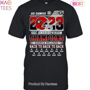 HOT Go Dawgs Georgia Bulldogs SEC East Division 2 Sided Unisex T-Shirt
