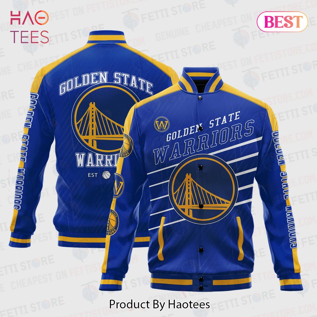 HOT Golden State Warriors National Basketball Association Varsity Jacket