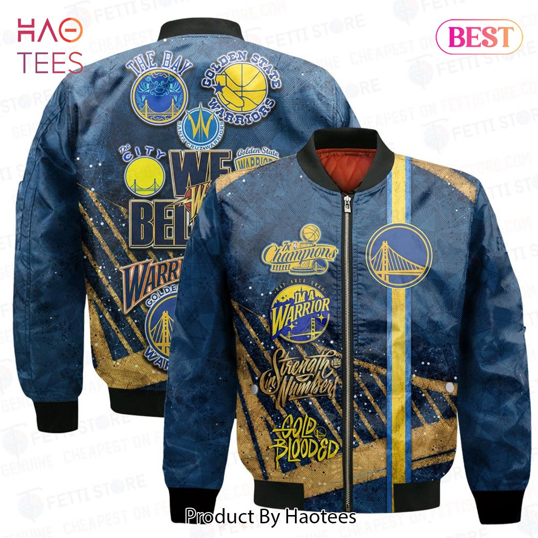 HOT Golden State WarriorsNBA AOP Bomber Jacket