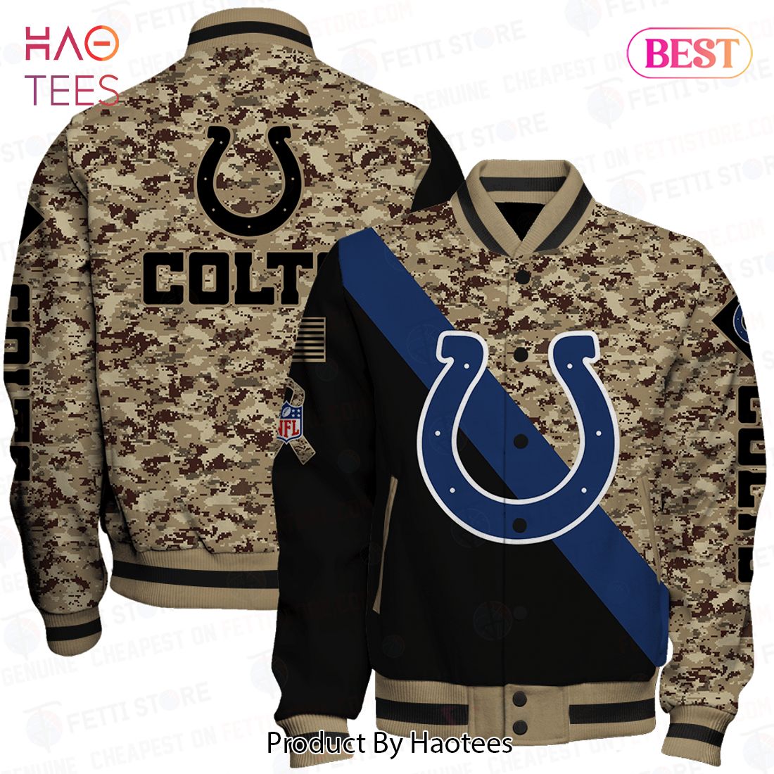 HOT Indianapolis Colts National Football League AOP Varsity Jacket HOT Indianapolis Colts National Football League AOP Varsity Jacket