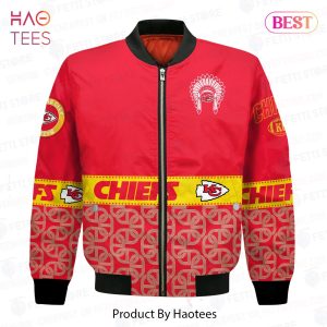 HOT Kansas City ChiefsNational Football League Red AOP Bomber Jacket