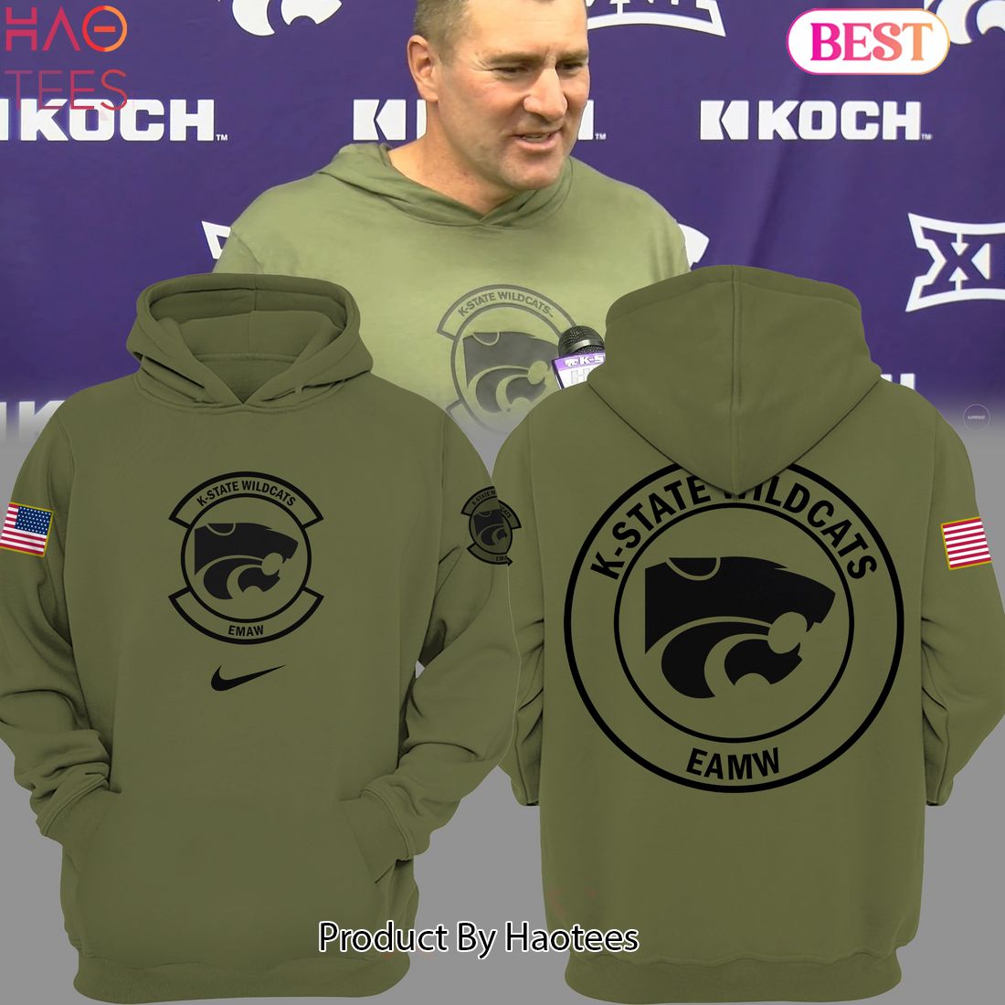 HOT Kansas State Wildcats Football Camo Hoodie HOT Kansas State Wildcats Football Camo Hoodie