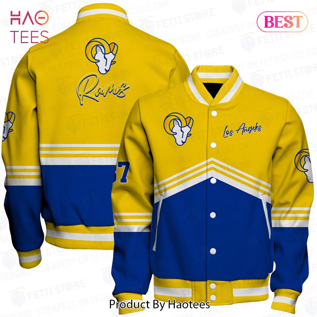 HOT Los Angeles Rams National Football League AOP Varsity Jacket