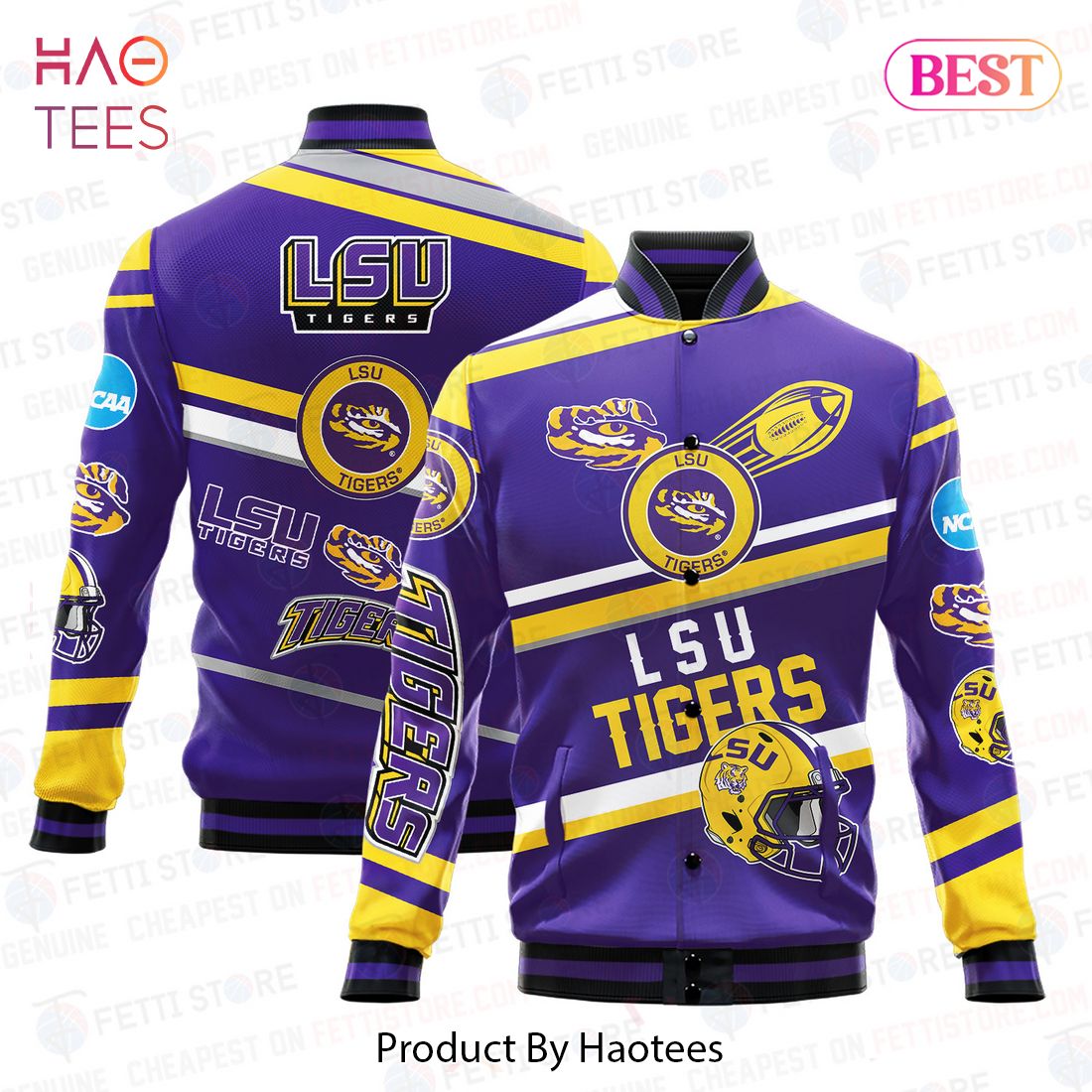 HOT LSU Tigers NCAA Division I Football Varsity Jacket