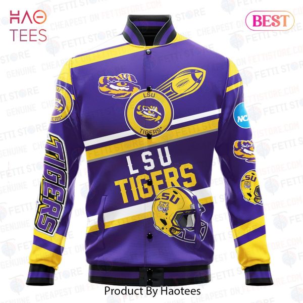 HOT LSU Tigers NCAA Division I Football Varsity Jacket