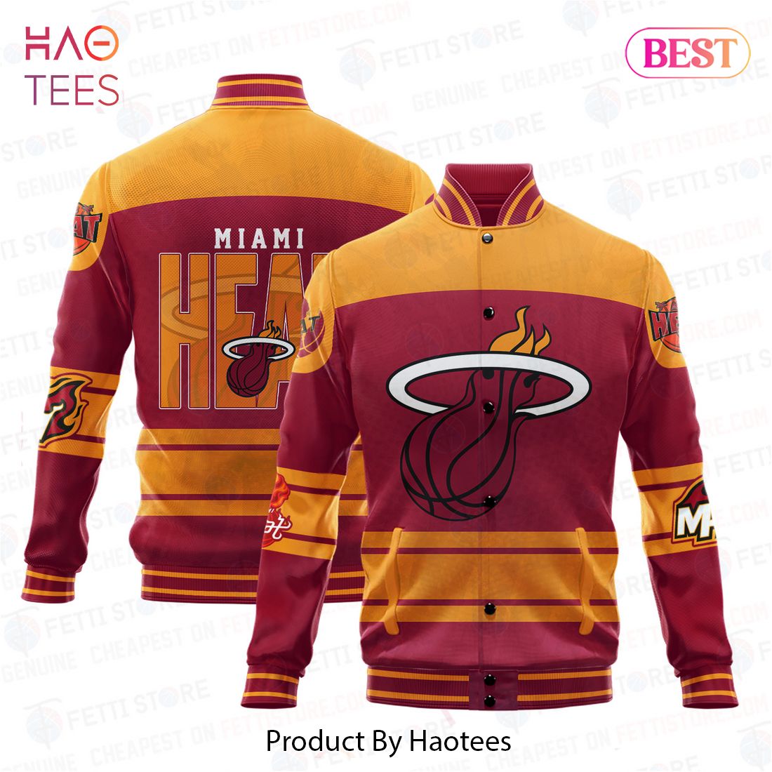 HOT Miami Heat National Basketball Association Varsity Jacket