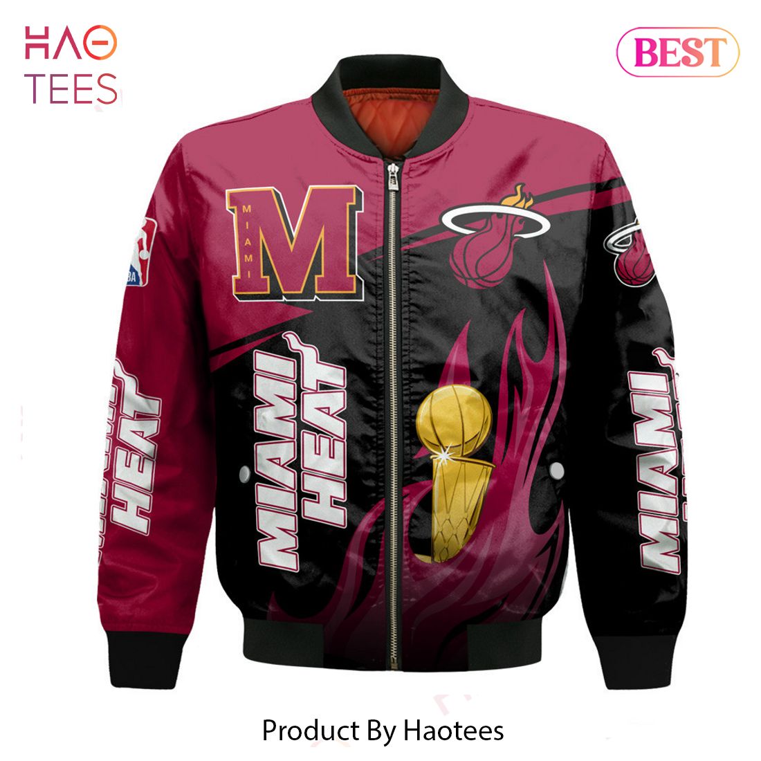 Miami heat bomber discount jacket