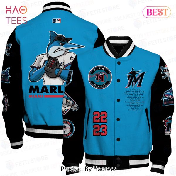 HOT Miami Marlins MLB 2023 Varsity Jacket