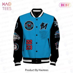 HOT Miami Marlins MLB 2023 Varsity Jacket