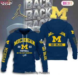HOT Michigan Wolverines 2023 Big Ten East Champions Hoodie