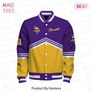 HOT Minnesota Vikings National Football League AOP Varsity Jacket