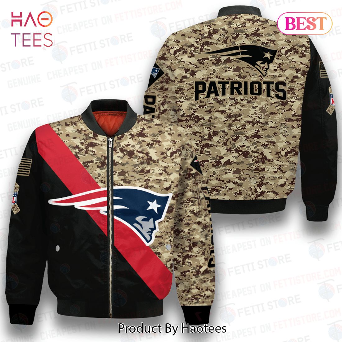 HOT New England PatriotsNational Football League AOP Bomber Jacket