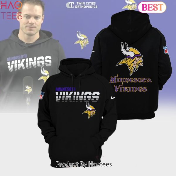 HOT NFL Minnesota Vikings New Black Hoodie