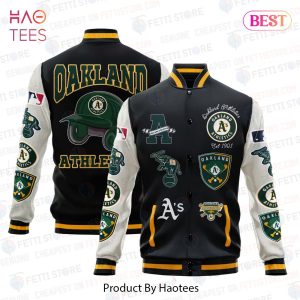 HOT Oakland Athletics Major League Baseball AOP Varsity Jacket
