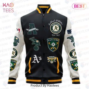 HOT Oakland Athletics Major League Baseball AOP Varsity Jacket
