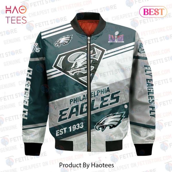 HOT Philadelphia Eagles Est 1933 Print 3D Bomber Jacket