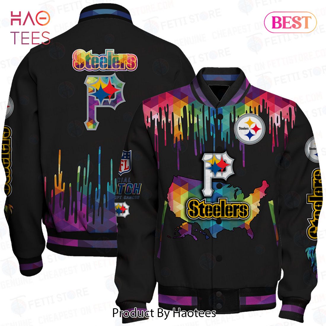 HOT Pittsburgh Steelers National Football League AOP Varsity Jacket