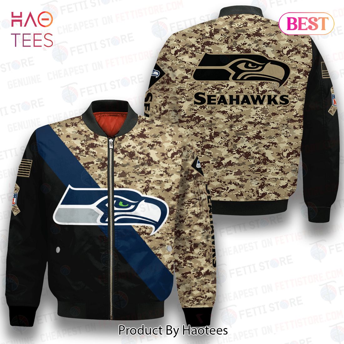 HOT Seattle SeahawksNational Football League AOP Bomber Jacket HOT Seattle SeahawksNational Football League AOP Bomber Jacket