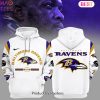 HOT TREND Baltimore Ravens 1996 White Hoodie