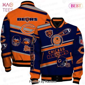 HOT TREND Chicago Bears American Football League Pattern Varsity Jacket
