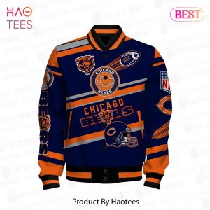 HOT TREND Chicago Bears American Football League Pattern Varsity Jacket