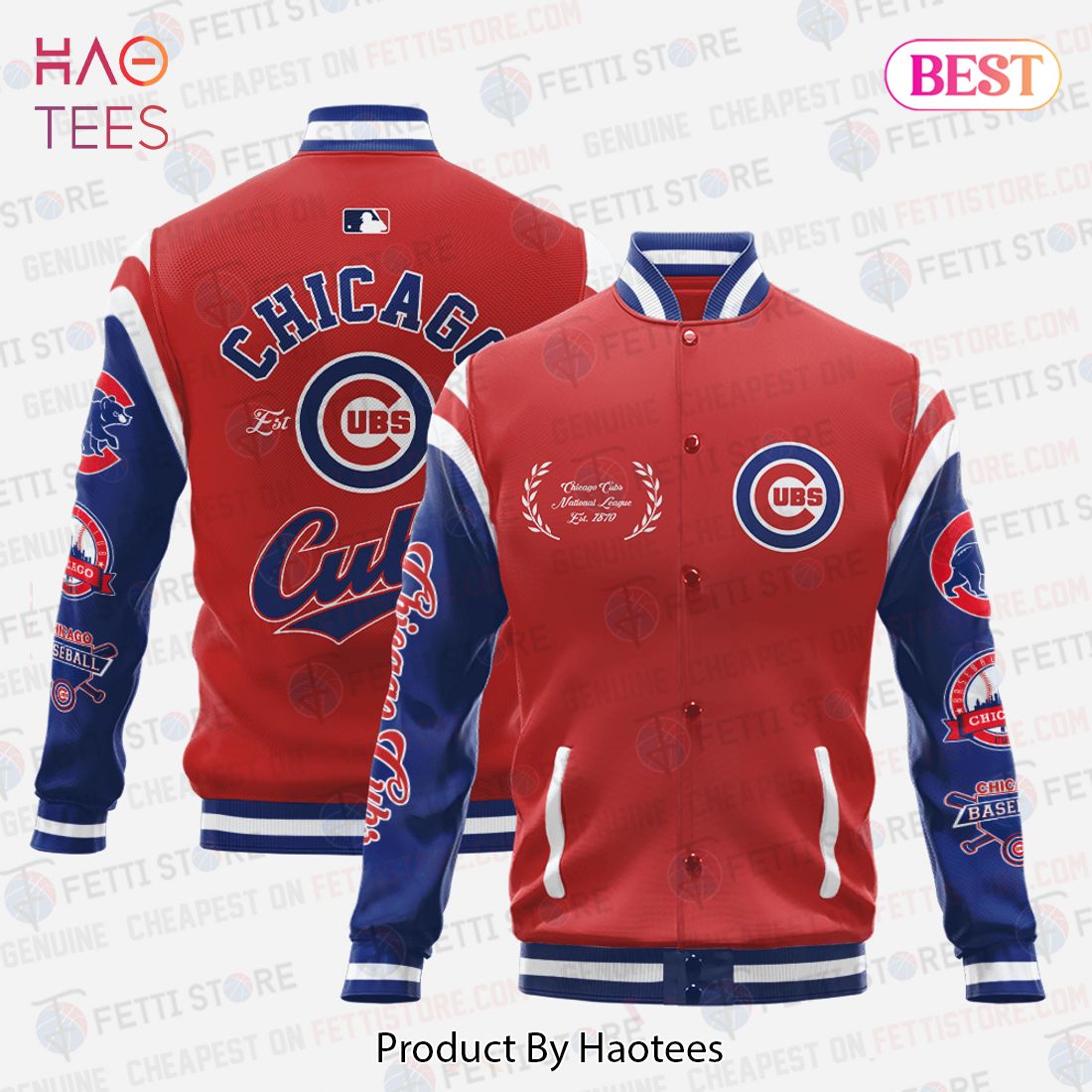 HOT TREND Chicago Cubs Major League Baseball AOP Varsity Jacket