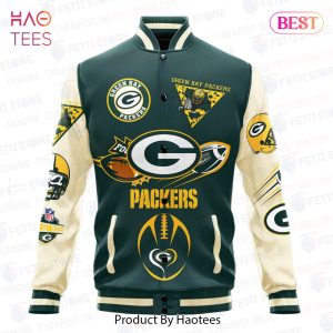 HOT TREND Green Bay Packers National Football League Pattern Varsity Jacket