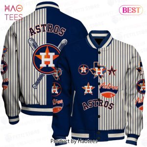 HOT TREND Houston Astros Major League Baseball Pattern Varsity Jacket
