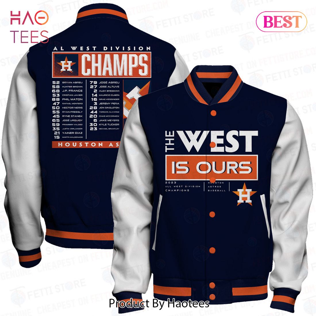HOT TREND Houston Astros The West Is Ours Champions AOP Varsity Jacket