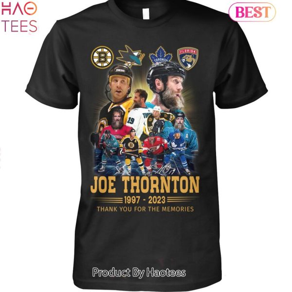 HOT TREND Joe Thornton 1997-2023 Thank You For The Memories Unisex T-Shirt