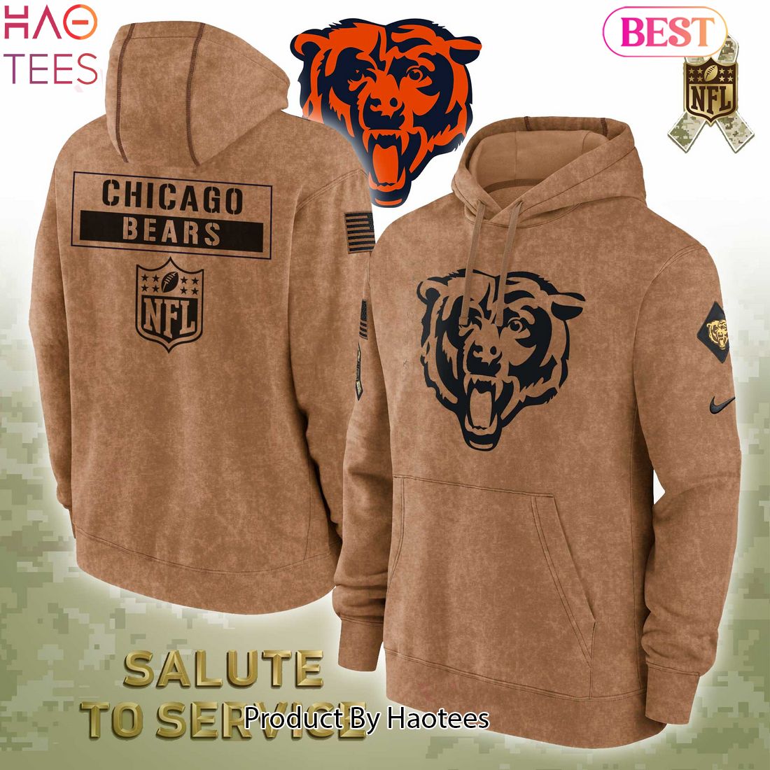 HOT TREND Limited NFL Chicago Bears Veterans Hoodie HOT TREND Limited NFL Chicago Bears Veterans Hoodie